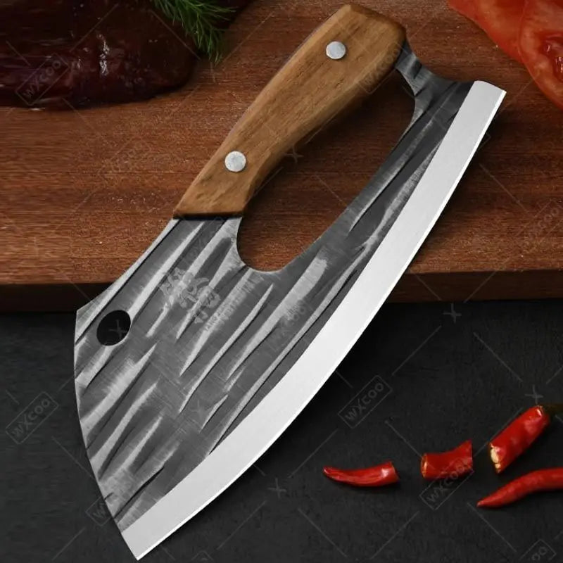 WXCOO Professional Butcher Knives Forged Boning Knife Sharp Meat Cleaver Bone Carving Knife Stainless Steel Kitchen Knives Tools