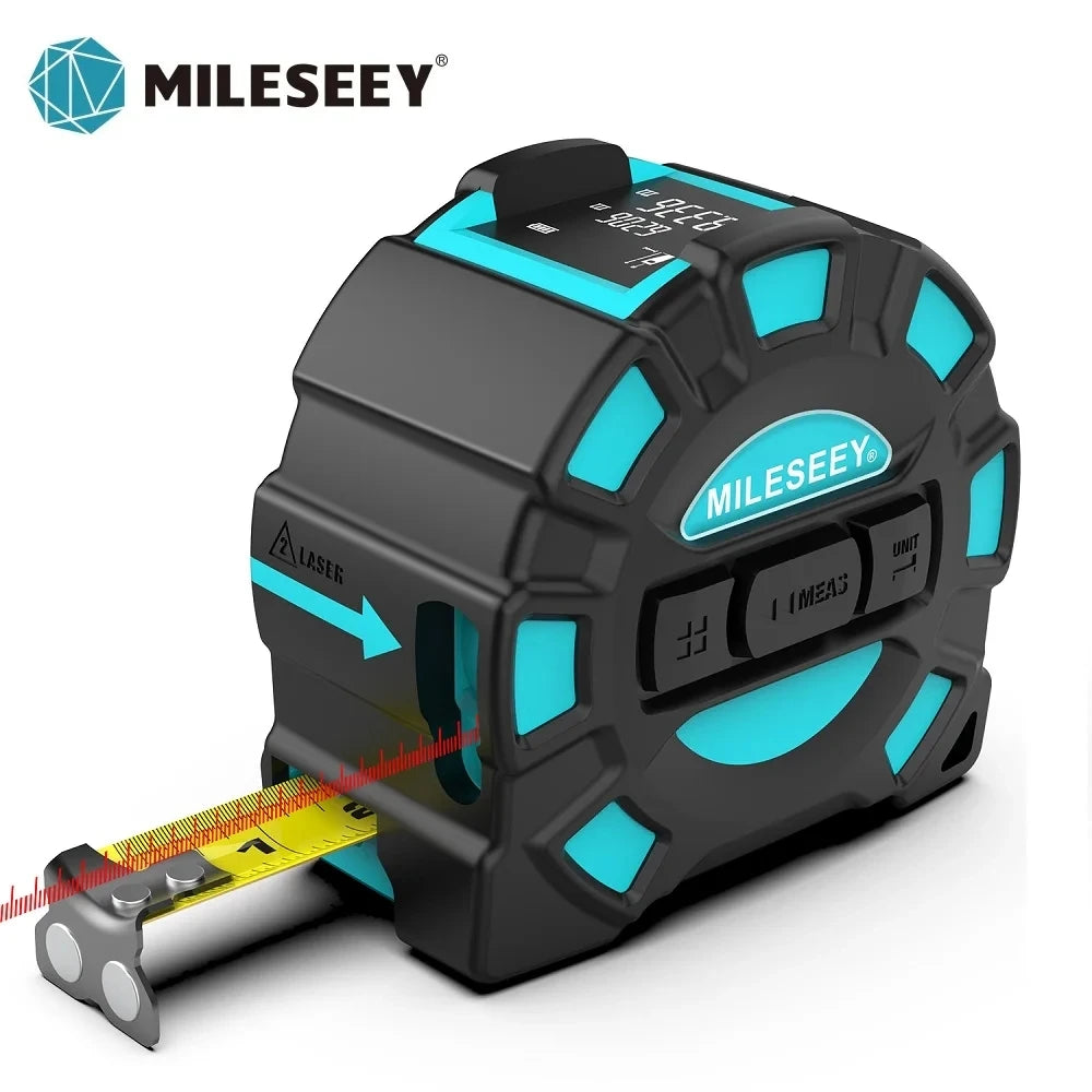 Mileseey DT11 Laser Tape Measure,40M 2-In-1 Digital Laser Meter ,Laser Rangefinder Building Tools Measure Device Ruler