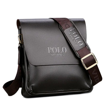 Casual Business Polo Shoulder Bag Paul Vertical Leather Bag Men's Official Document Crossbody Bag Trend