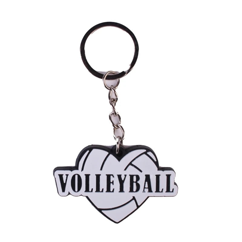 5Pcs Volleyball Keychains Jewelery Keys Party Pendants Gift Chain for Volleyball Favor Fan Pendant Keychain Case Keyring